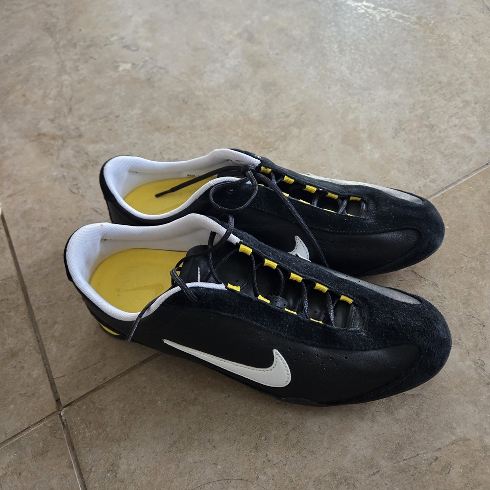 Nike Black and Yellow Men's Shoes